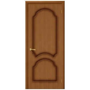 Дверь межкомнатная шпонированная коллекция Стандарт, Соната, 1900х550х40 мм., глухая, орех (Ф-11)