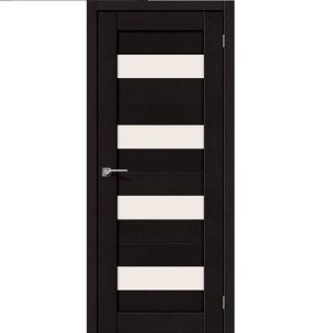Дверь межкомнатная эко шпон коллекция Porta, Порта-23, 2000х800х40 мм., остекленная, СТ-Magic Fog, Eterno