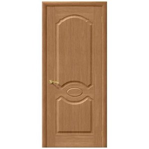 Дверь межкомнатная шпонированная коллекция Комфорт, Селена, 2000х900х40 мм., глухая, дуб (Ф-02)