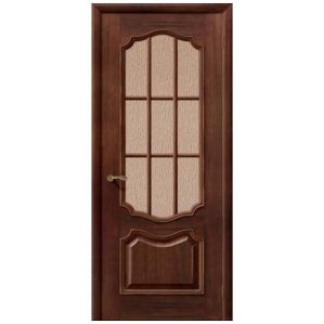 Дверь межкомнатная шпонированная коллекция Элит, Премьера, 2000х900х40 мм., остекленная Рифленое, голд (Д-25)