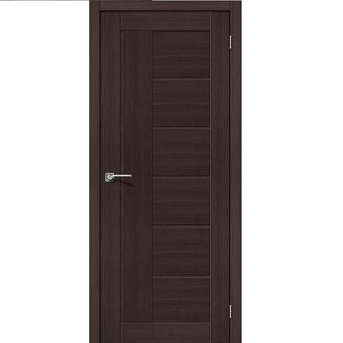 Дверь межкомнатная эко шпон коллекция Legno, M6, 2000х600х40 мм., глухая, Wenge Melinga
