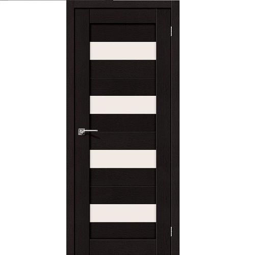 Дверь межкомнатная эко шпон коллекция Porta, Порта-23, 2000х400х40 мм., остекленная, СТ-Magic Fog, Eterno