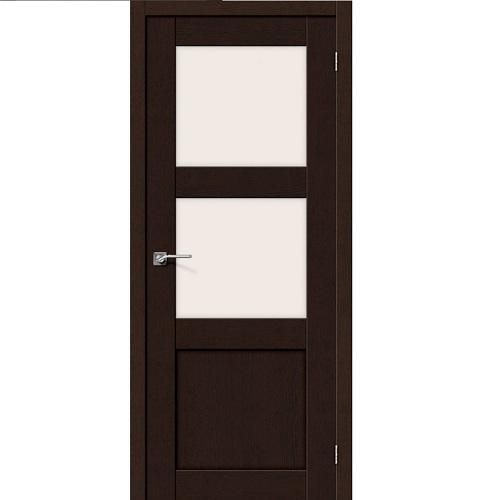Дверь межкомнатная эко шпон коллекция Porta, Порта-4, 2000х600х40 мм., остекленная, СТ-Magic Fog, Orso