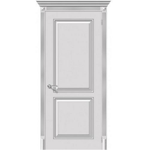 Дверь межкомнатная эмалированная коллекция Flex, Блюз, 2000х600х40 мм., глухая, Белое Серебро (К-25)