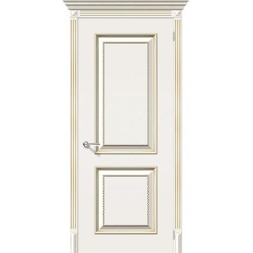 Дверь межкомнатная эмалированная коллекция Flex, Лаунж, 2000х800х40 мм., глухая, Латте Золото (К-11)