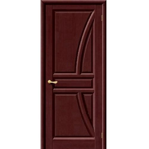 Дверь межкомнатная из массива Классическая, Моне, 2000х800х40, глухая, Махагон (Т-27)