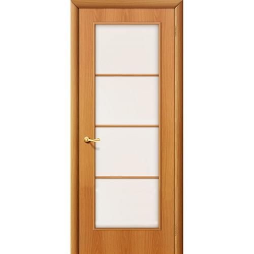 Дверь межкомнатная ламинированная, коллекция 10, 10С, 1900х600х40 мм., остекленная, СТ-Сатинато, МиланОрех (Л-12)