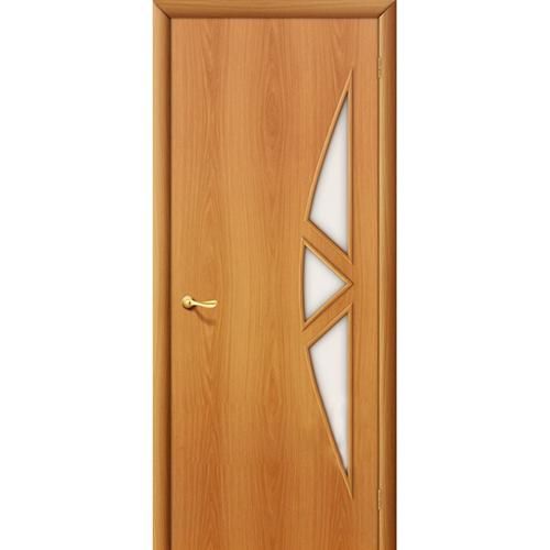 Дверь межкомнатная ламинированная, коллекция 10, 15С, 1900х600х40 мм., остекленная, СТ-Сатинато, МиланОрех (Л-12)