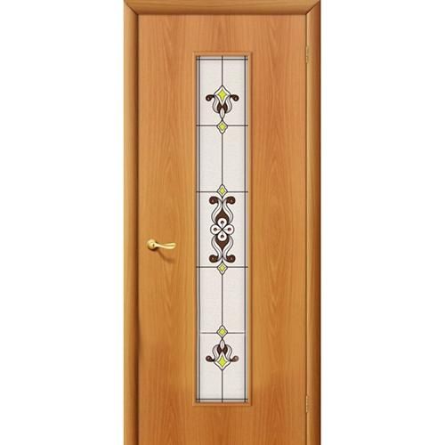 Дверь межкомнатная ламинированная, коллекция 10, 23Х, 1900х600х40 мм., остекленная, СТ-Худ, МиланОрех (Л-12)