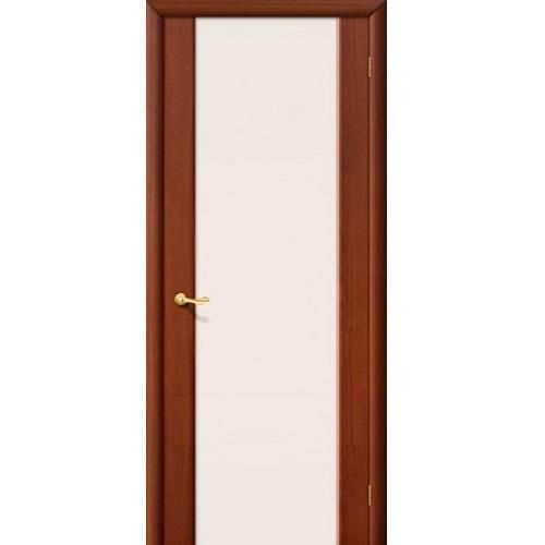 Дверь межкомнатная ПВХ коллекция Start, Милано Порто-3, 2000х800х40 мм., остекленная, СТ-Сатинато, ИталОрех (П-11)