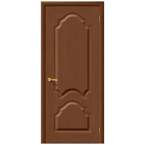 Дверь межкомнатная шпонированная коллекция Комфорт, Афина, 2000х600х40 мм., глухая, орех (Ф-12)