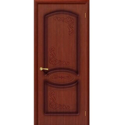 Дверь межкомнатная шпонированная коллекция Стандарт, Азалия, 2000х800х40 мм., глухая, макоре (Ф-15)