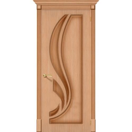Дверь межкомнатная шпонированная коллекция Стандарт, Лилия, 1900х600х40 мм., глухая, дуб (Ф-01)